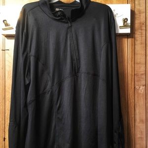 3x Zelos workout shirt black curvy